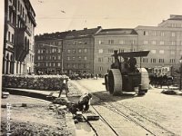 Trg žrtava fašizma. Popravak kolnika i tramvajske pruge.jpg